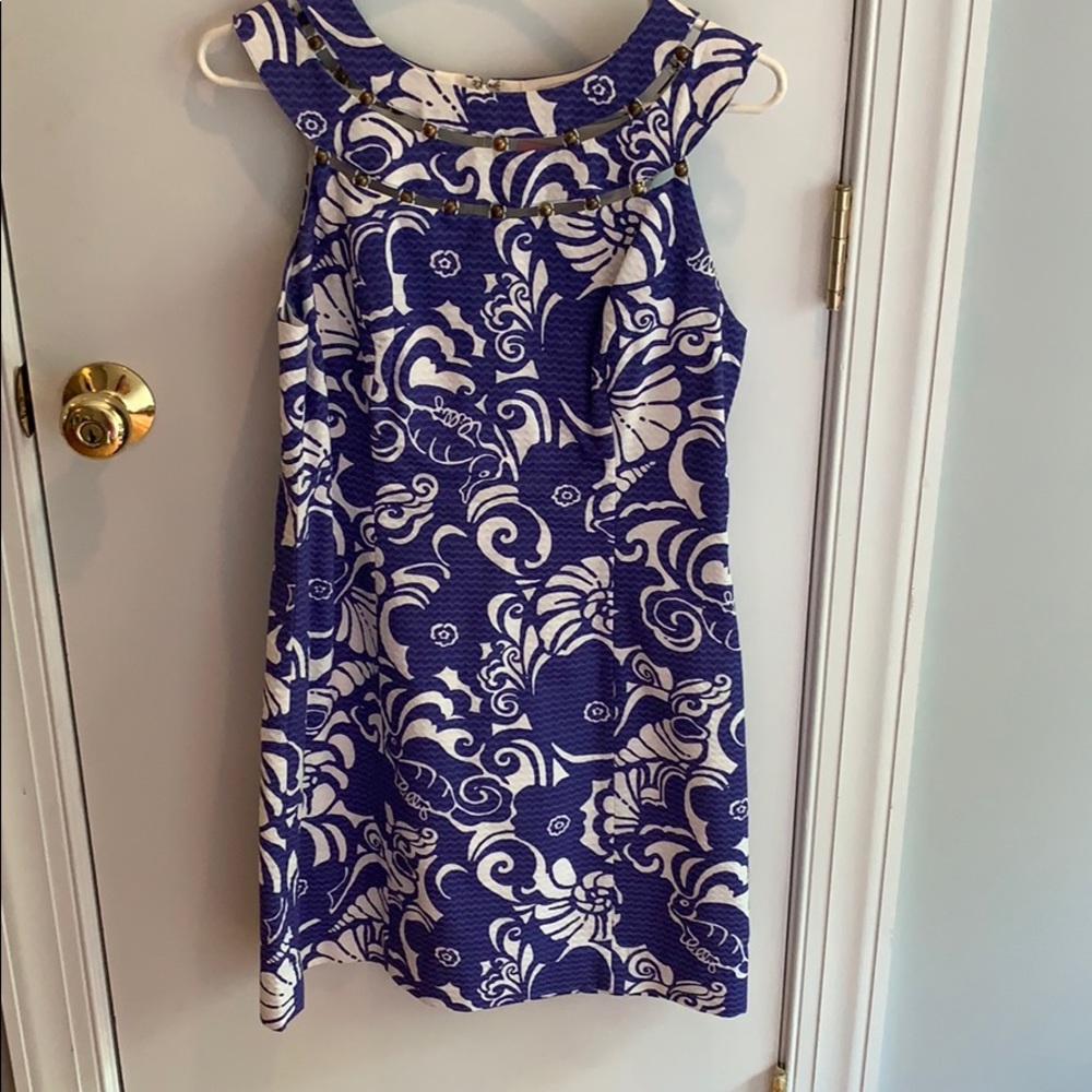 Lily Pulitzer Blue and White Dress